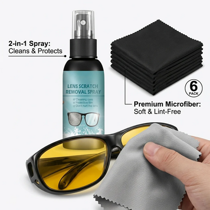 2 in 1 Glasses Cleaning Combo