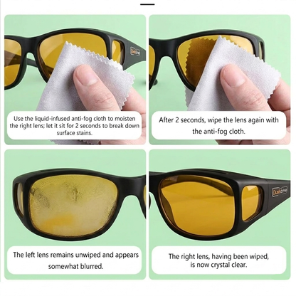 10pcs Anti-Fog Glasses Cloth