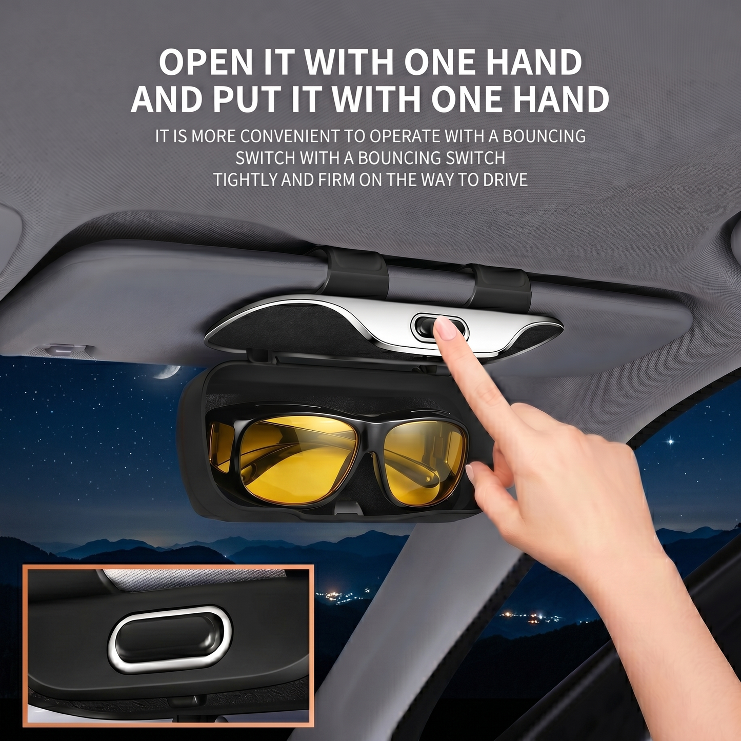 Car Glasses Holder Case