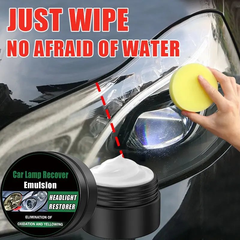 Car Headlight Restoration Cream Kit