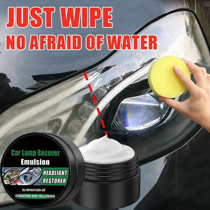 Car Headlight Restoration Cream Kit