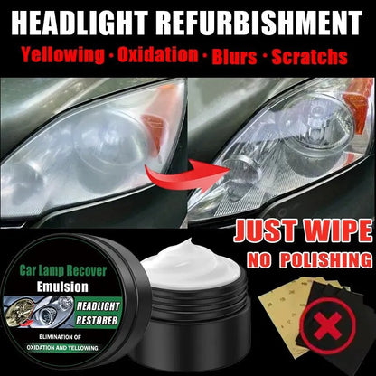 Car Headlight Restoration Cream Kit