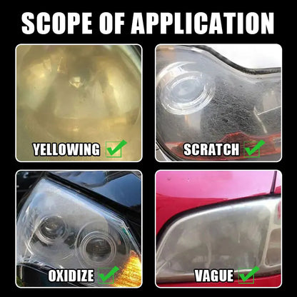 Car Headlight Restoration Cream Kit
