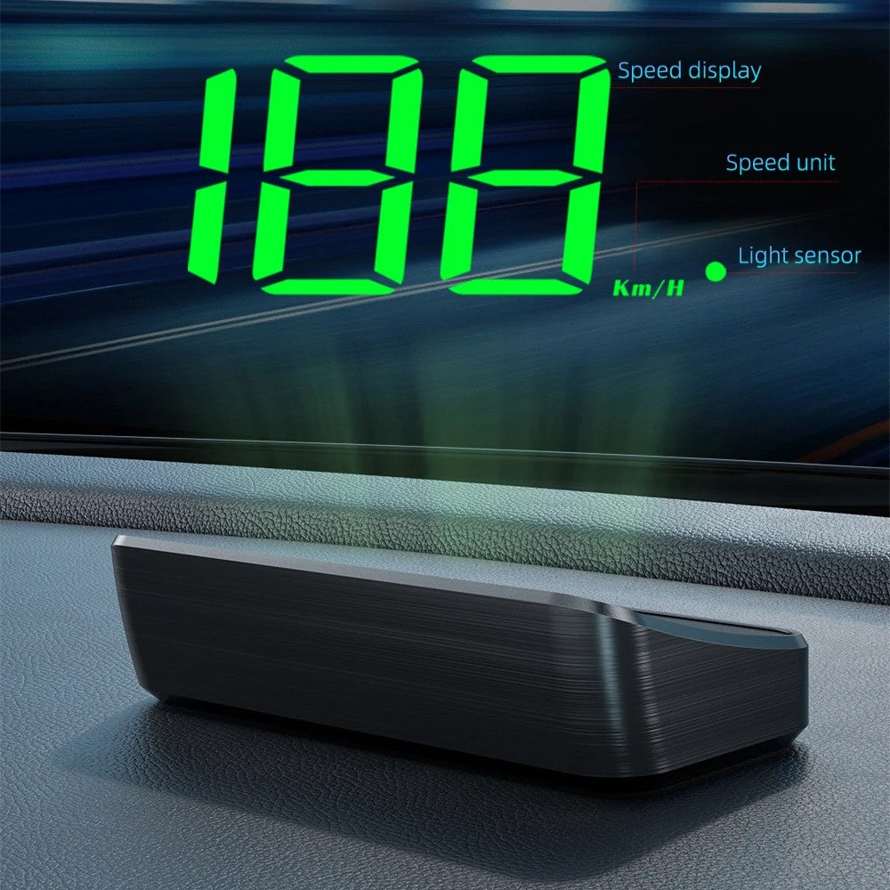 Car Windshield HUD Speed Display
