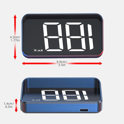 Car Windshield HUD Speed Display