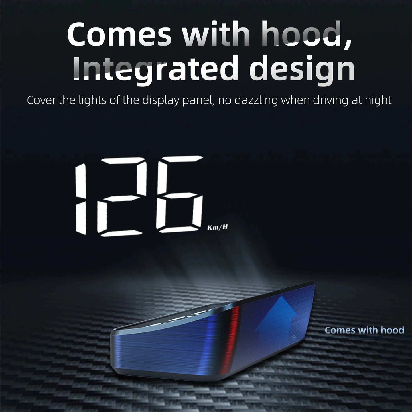 Car Windshield HUD Speed Display