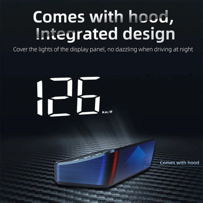 Car Windshield HUD Speed Display