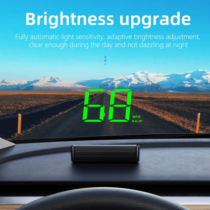 Car Windshield HUD Speed Display