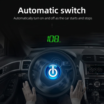 Car Windshield HUD Speed Display