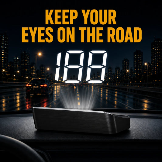 Car Windshield HUD Speed Display