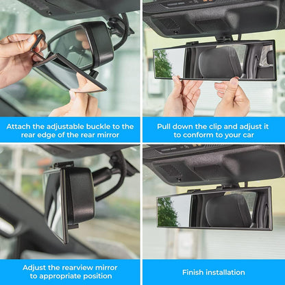 Clip-On Anti-Glare Rearview Mirror
